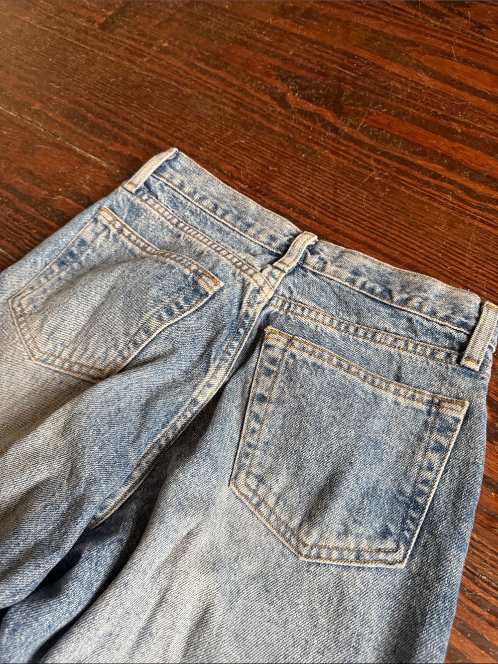 Vintage 90s Banana Republic Light Blue Straight-Leg Women’s Jeans Size 2 Long - Picture 5 of 8